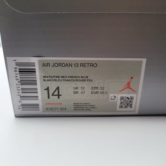 NEW Men's Sz 14 Jordan 13 Retro "French Blue" - 414571-164 - Picture 7 of 8